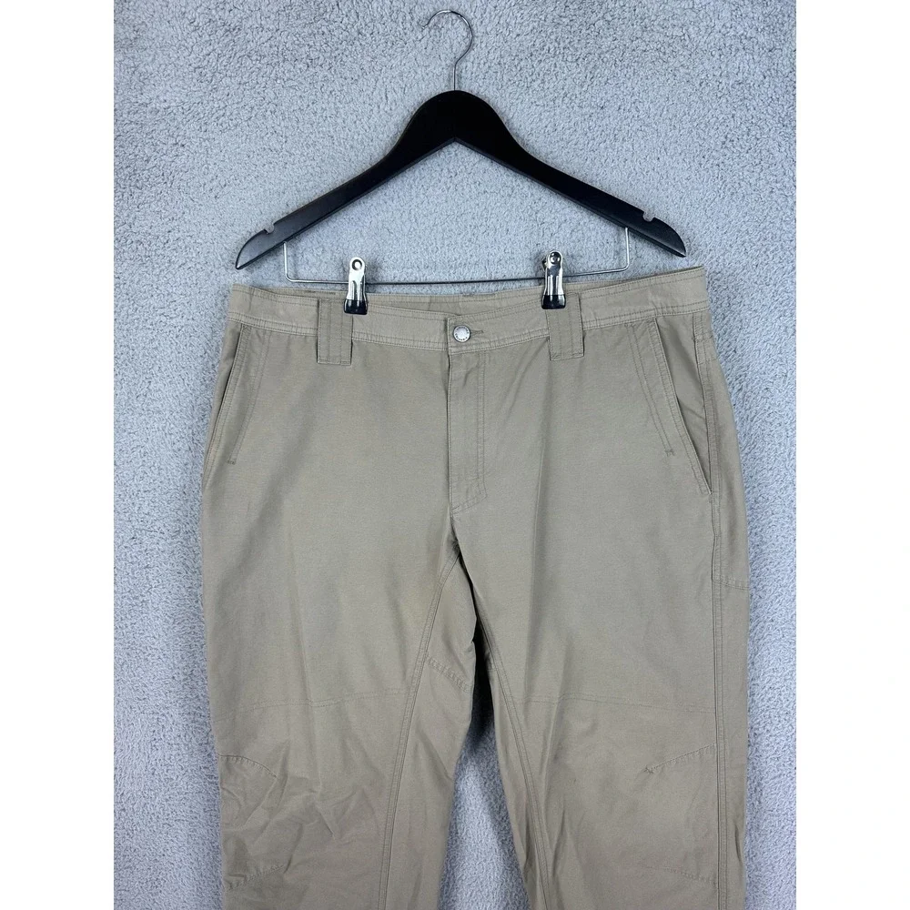 Columbia Pants Mens 36x32 Khaki Omni-Shield Hiking Outdoor Trail Nylon Blend Men